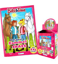Bibi & Tina Der neue Sammelspass Stickers 2024 - Album + Boîte de 36 pochettes