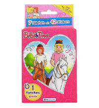 Bibi & Tina Pferdestarkes Sticker-Album - Eco-Blister de 7 pochettes (=42 Stickers)