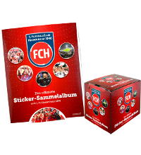 1. FC Heidenheim 1846 Stickers - Album + 1 Boîte (=50 pochettes)