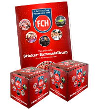 1. FC Heidenheim 1846 Stickers - Album + 2 Boîtes (=100 pochettes)