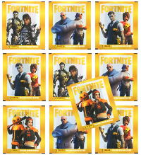 Panini Fortnite Golden Frame Series Stickers - 10 pochettes