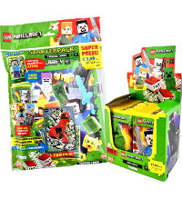 Lego Minecraft Serie 1 Trading Cards - Starterpack + Boîte de 50 pochettes