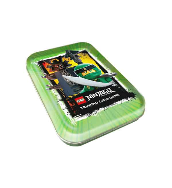 Lego Ninjago série 3 trading card game Mini Tin Box Boîte Vert cards vide NEUF 