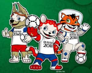 Panini Coupe du Monde 2018 mascotte - loup tigre chat