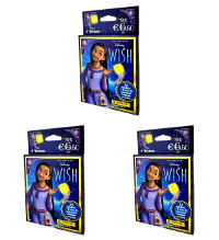 Panini Disney Wish Stickers - 3 x Eco-Blister (=21 pochettes + 3 Limited Edition Cards)