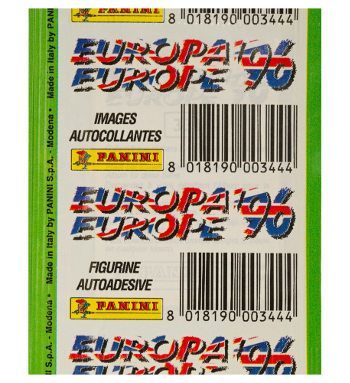 Pochette Packet Panini Euro 1996 England Version