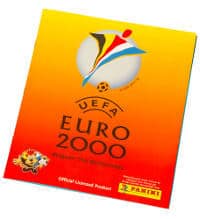 Panini EURO 2000 stickers album vide