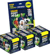 Panini Foot 2024 Ligue 1 Stickers - Starter Pack + 3 Boîtes  (=150 pochettes)