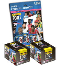 Panini Foot 2025 Ligue 1 Stickers - Starter Pack + 2 Boîtes  (=100 pochettes)