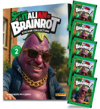 Panini Skifidol Italian Brainrot 2 Stickers - Starter Pack (Album + 5 pochettes)