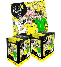 Panini Tour de France 2023 Stickers - Album + 2 Boîtes (=72 pochettes)