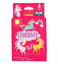 Panini Unicorns Sticker + Cards 2023 - Eco-Blister (=8 Pochettes + 1 LE Card)
