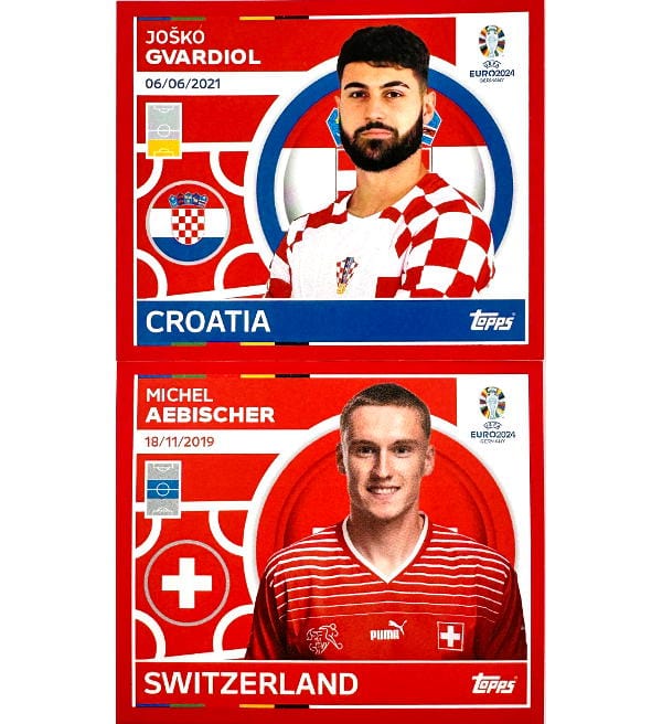 Topps EURO 2024 Stickers Boîte de 100 pochettes SWISS EDITION