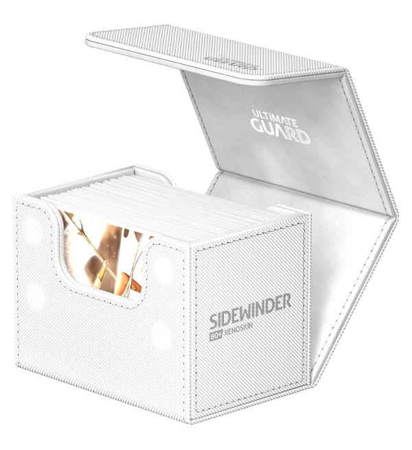 Ultimate Guard Sidewinder 80+ Xenoskin Monocolor Deck Box Blanc