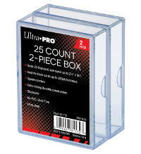 Ultra Pro 25-Card Clear Box - 2 Boîtes en plastique pour 50 cartes