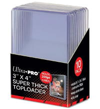 Ultra Pro 3" x 4" SUPER THICK 200PT Toploader - 10 pieces